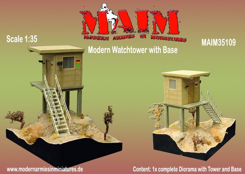 1:35 ISAF Watchtower with big Base