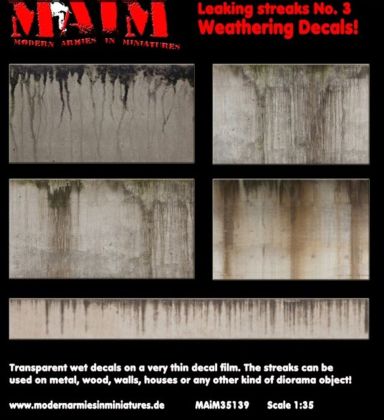 1:35 Leaking streaks No. 3 - Weathering Decals