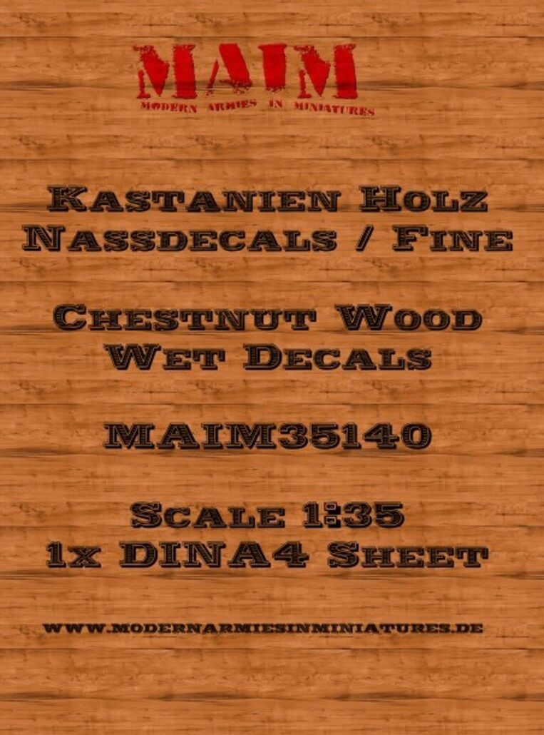 1:35 Kastanien Holz Decals