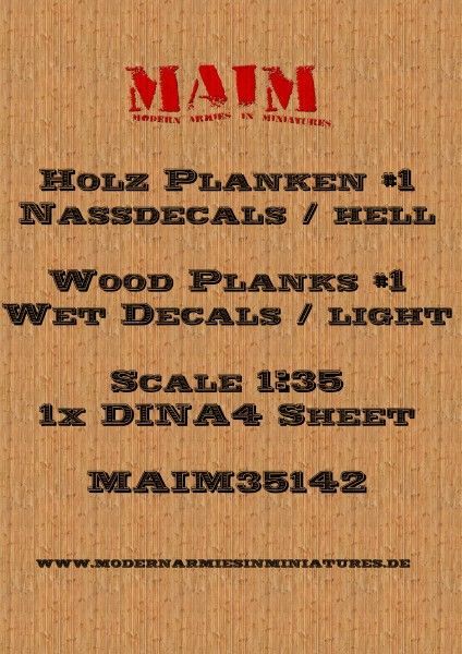 1:35 Holz Planken #1 - Decals