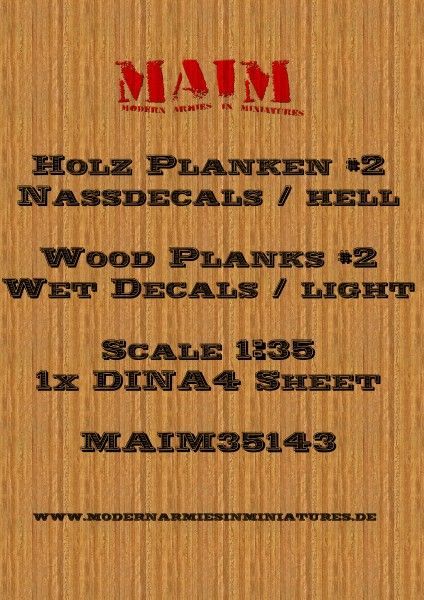 1:35 Holz Planken #2 - Decals