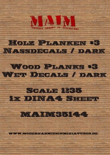 1:35 Holz Planken #3 - Decals
