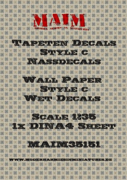1:35 Tapeten Decals - Style C