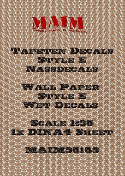 1:35 Tapeten Decals - Style E