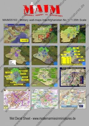 1:35 Military Wall Maps Irak/Afghanistan No. 1 - Decals