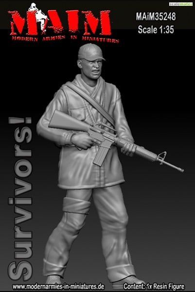 1:35 Survivors! w/Rucksack and M-4 Rifle