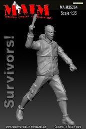 1:35 Survivor with club - Zombie hunt-