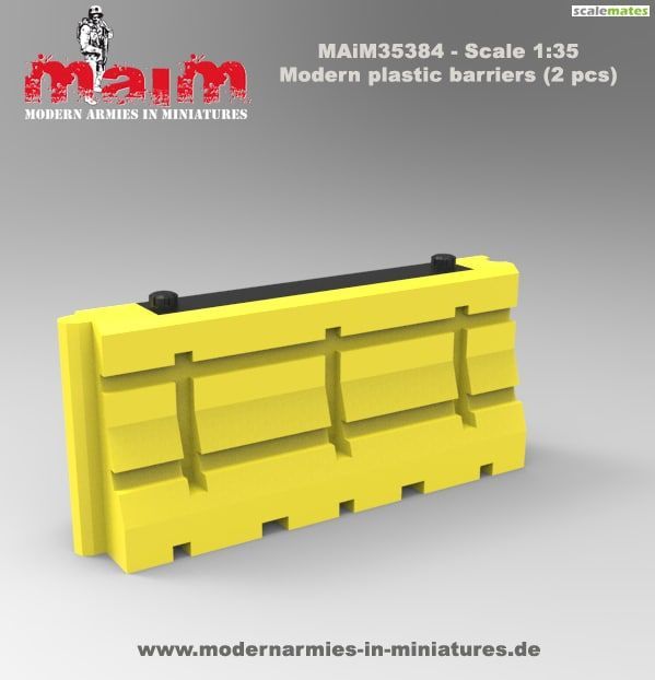 1:35 Modern Plastic Traffic Barriers (2 Pcs.)