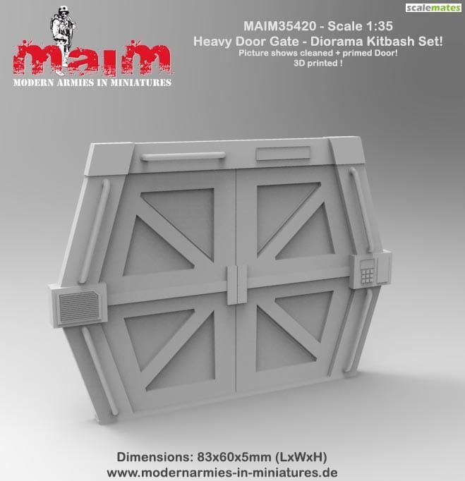 1:35 Heavy Door Gate - Diorama Kitbash Set