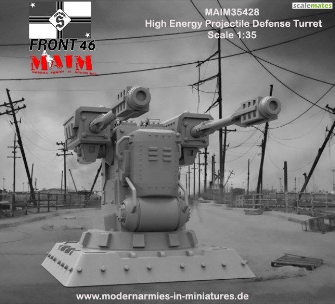 1:35 High Energy Projectile Defense Turret - Front46
