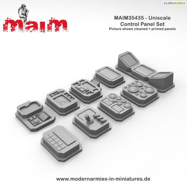 1:35 Control Panel Set (9pcs) - Kitbash/Dioramabash / Uniscale