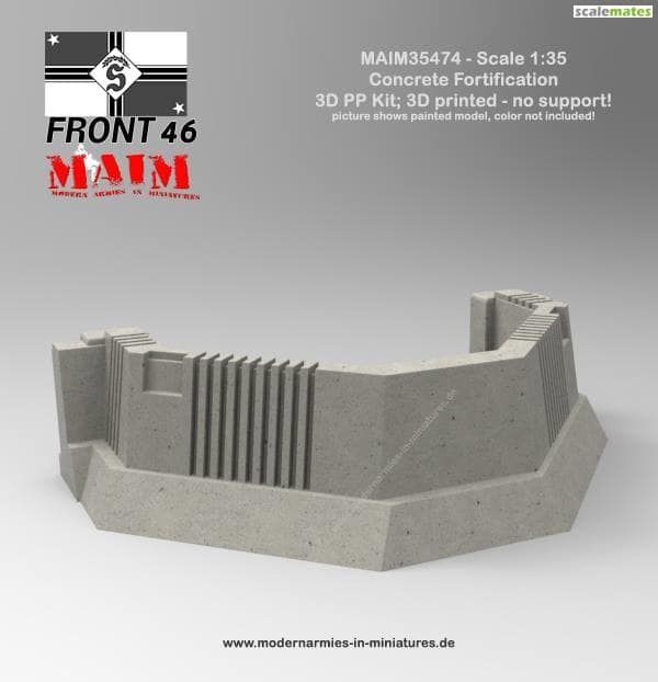 1:35 Front 46 Concrete Fortification