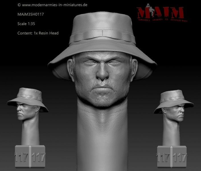 1:35 US Soldier w/Vietnam Boonie Hat - Agressive Impression #0117