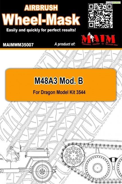 1:35 M48A3 Mod. B - Wheel Mask (Dragon Model 3544)