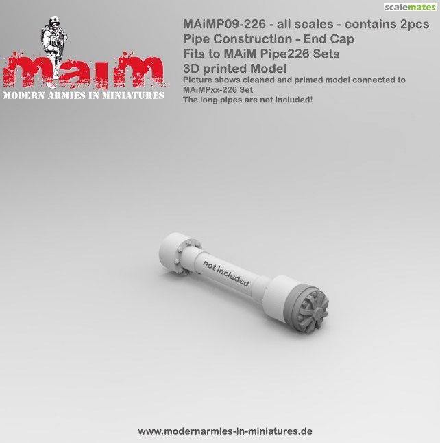 Pipe Construction - End Cap for MAiMPxx-226 Pipes / All Scales