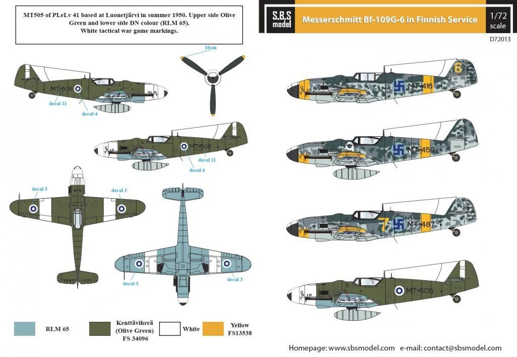 1:72 Messerschmitt Bf-109G-6 in Finnish Service