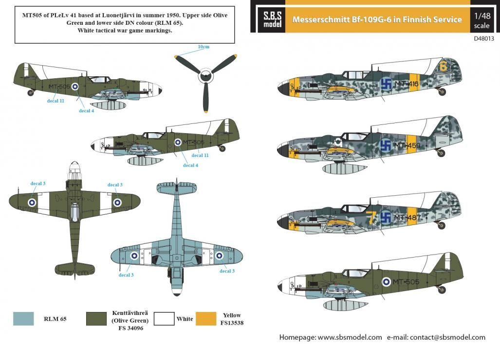 1:48 Messerschmitt Bf-109G-6 in Finnish Service