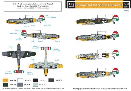 1:48 Messerschmitt Bf-109F in Hungarian Service VOL. II.