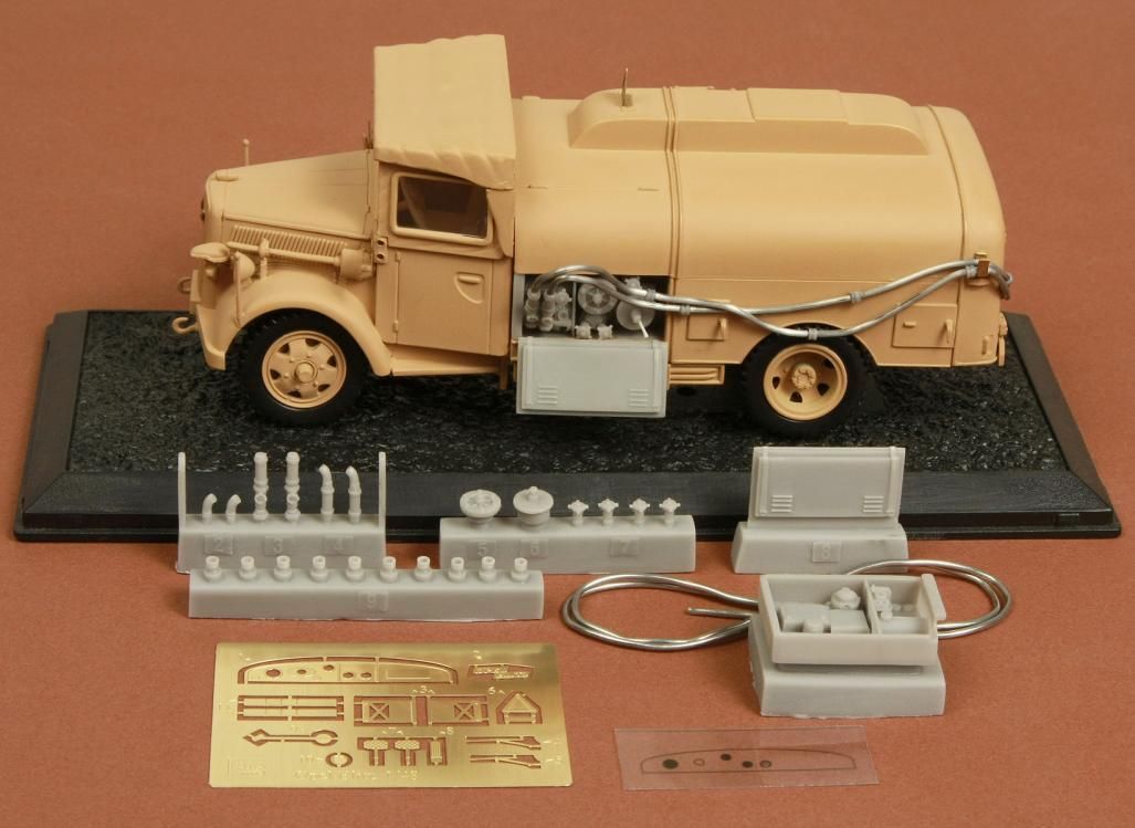 1:48 Kfz.385 Opel Blitz tankwagen detail set