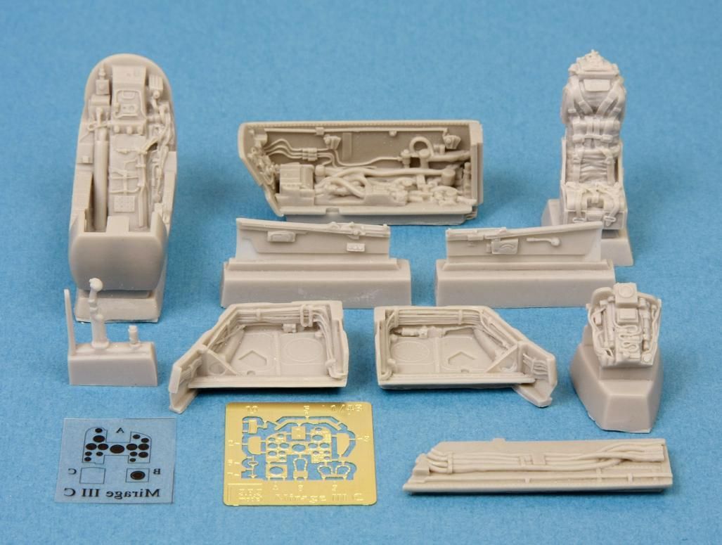 1:48 Mirage III C detail set (cockpit&wheel bays)