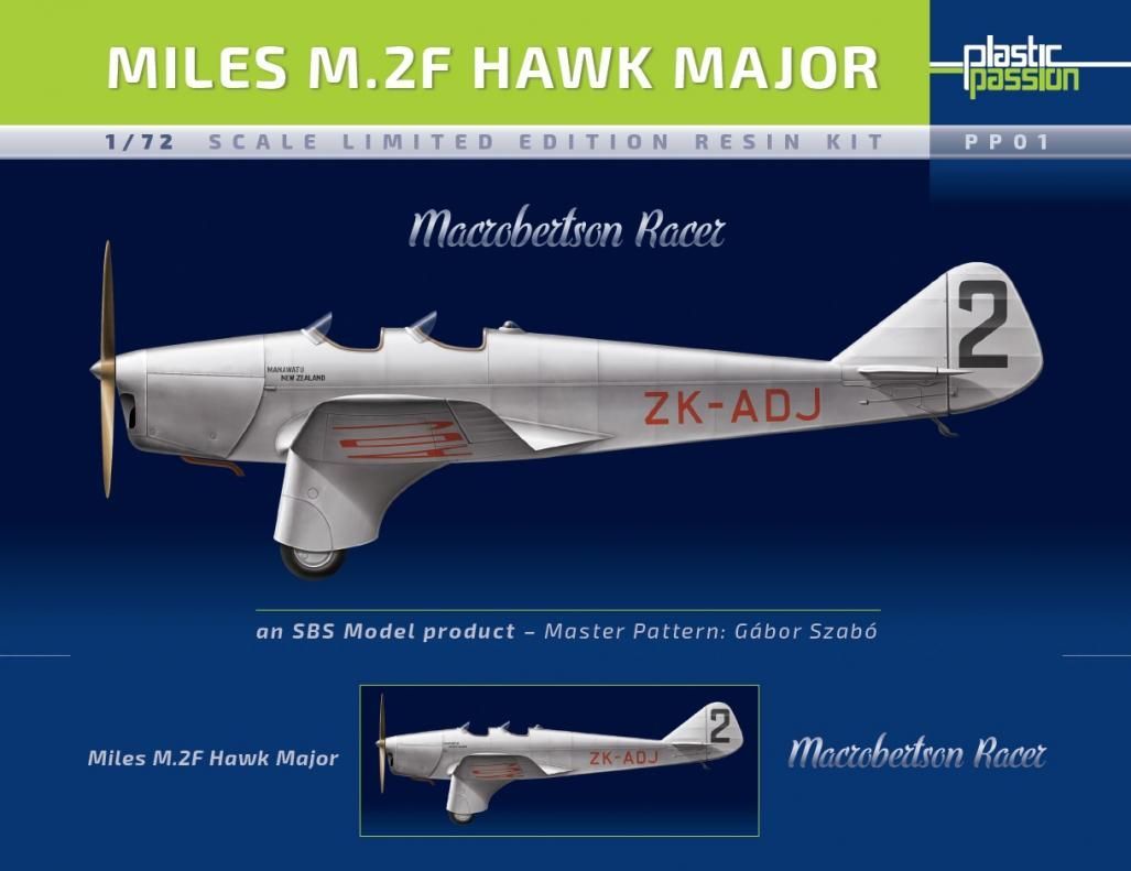 1:72 Miles M.2F Hawk Major 'Macrobertson racer'