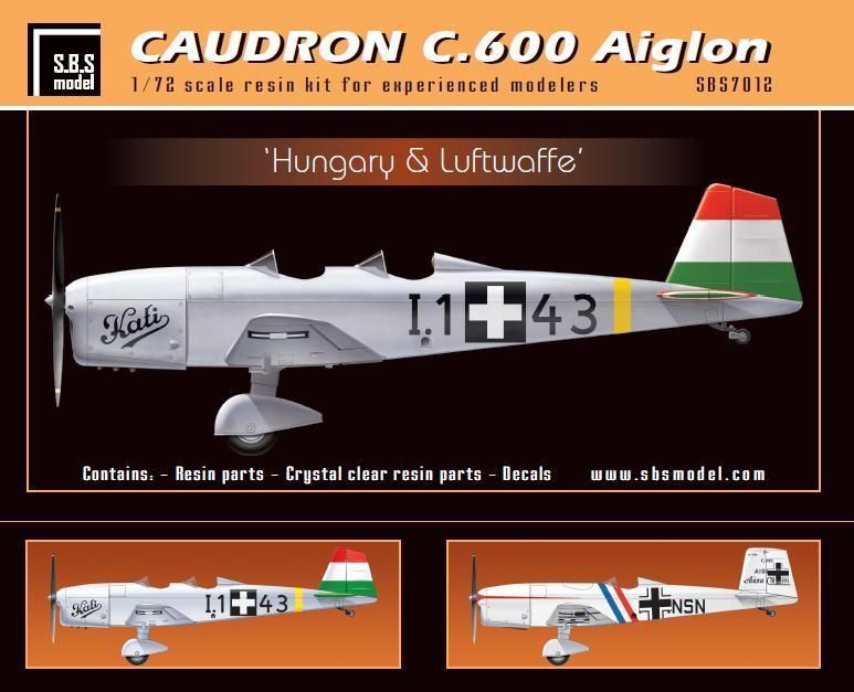 1:72 Caudron C.600 Aiglon 'Hungary&Luftwaffe' full kit