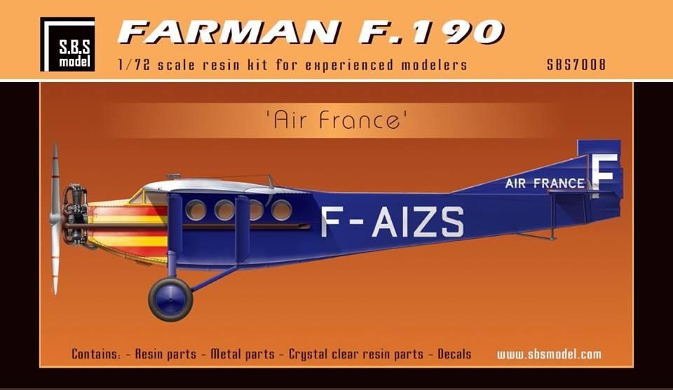 1:72 Farman F.190 'Air France' full resin kit