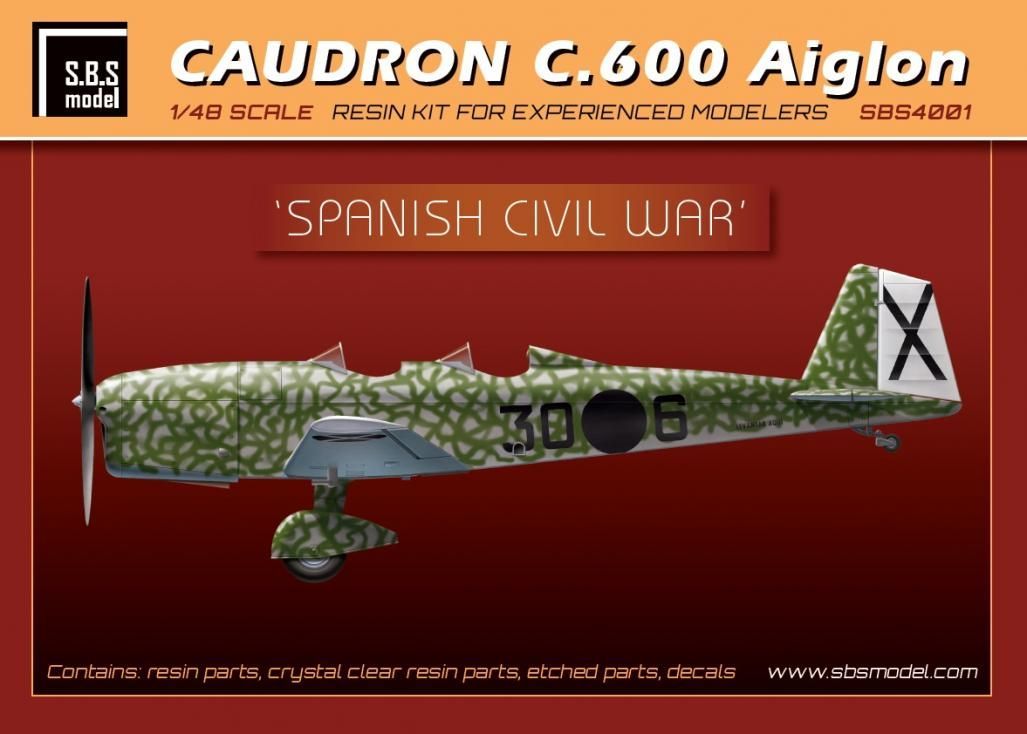 1:48 Caudron C.600 Aiglon 'Spanish Civil War' full kit