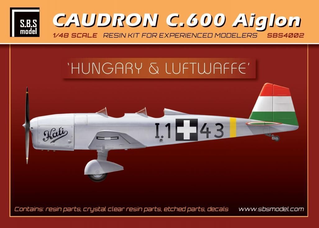 1:48 Caudron C.600 Aiglon 'Hungary&Luftwaffe' full kit