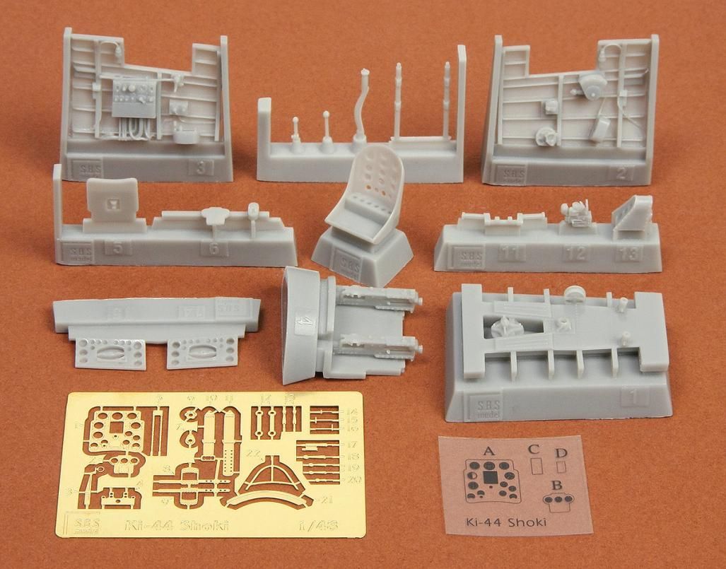 1:48 Ki-44 Shoki (Tojo) cockpit set