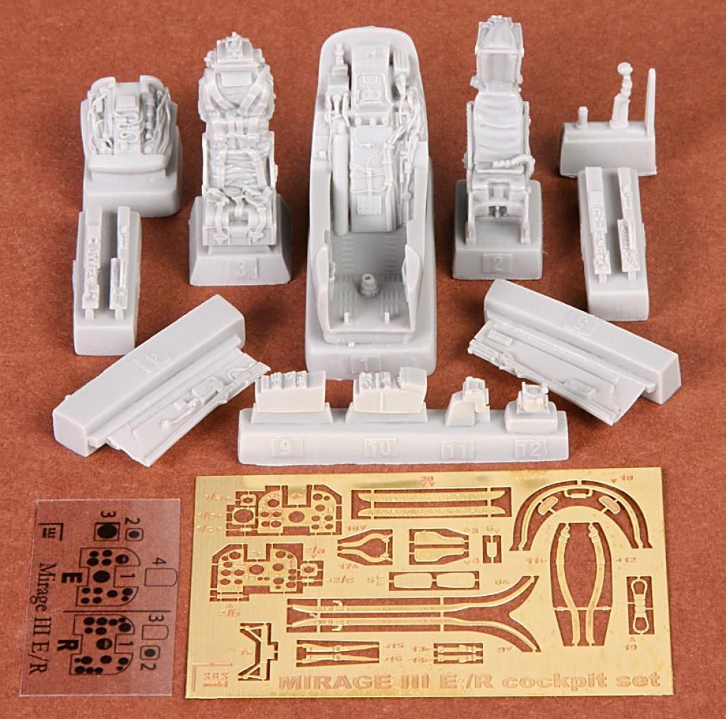 1:48 Mirage IIIE/R cockpit set