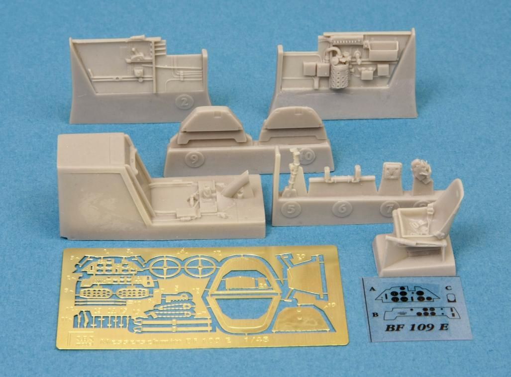 1:48 Messerschmitt Bf-109E cockpit set