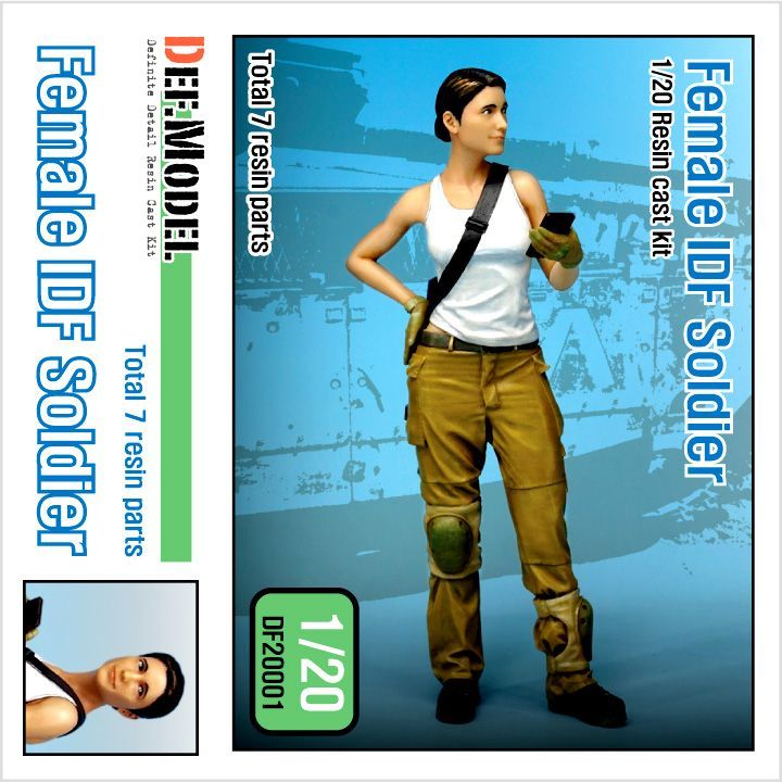 1:20 Modern IDF Female Soldier