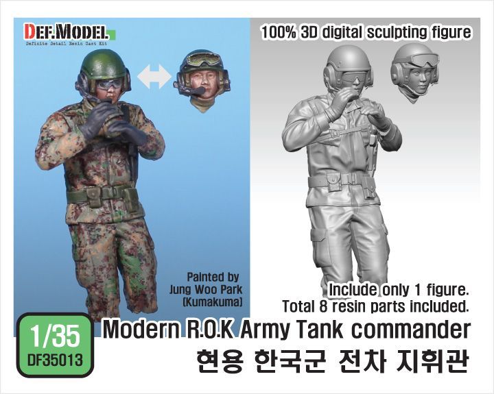 1:35 Modern ROK Tank commander for K2 tank