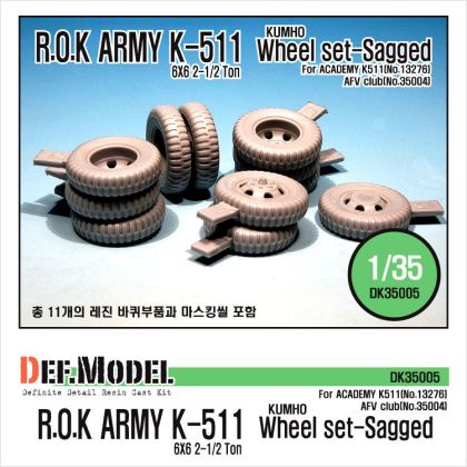 1:35 R.O.K K511 Wheel set- sagged