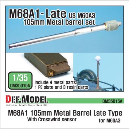 1:35 M68A1 Metal Barrel - Late Type (for M60A3)