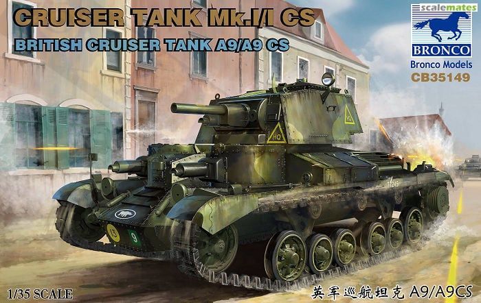 1:35 British Cruiser Tank A9/A9 CS Cruiser Tank Mark I/I CS