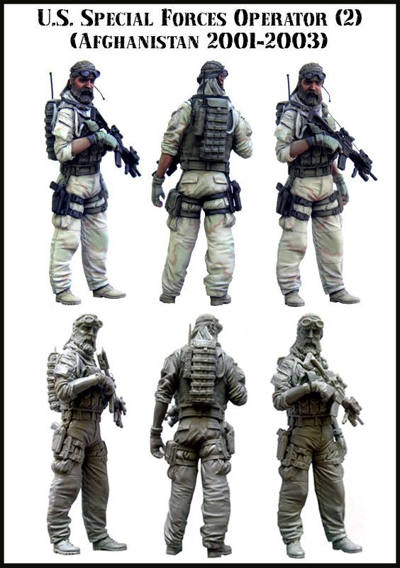 1:35 U.S. Army Special Forces Operator Set 2 Afghanistan 2001 - 2003