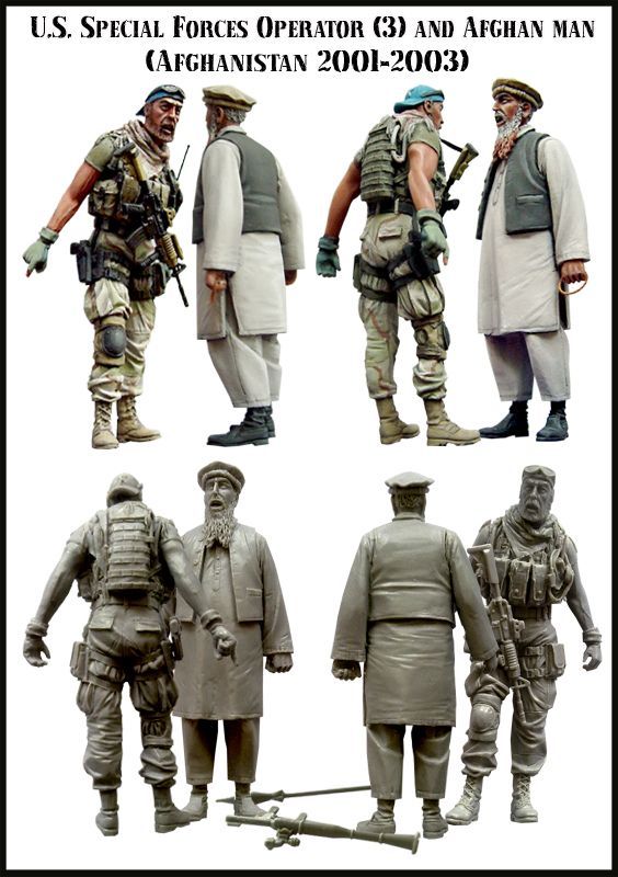 1:35 U.S. Army Special Forces Operator Set 3 Afghanistan 2001 - 2003