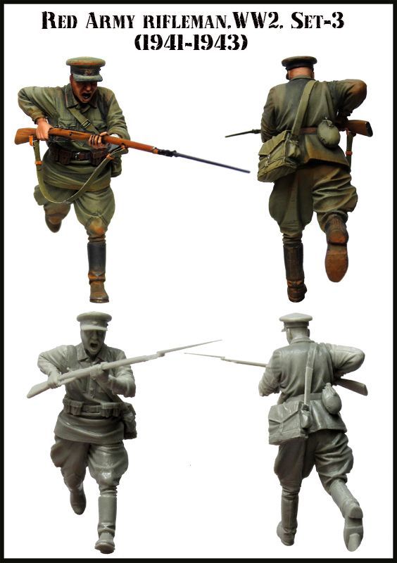 1:35 Red Army Rifleman WW2 Set 3 (1941 - 1943)
