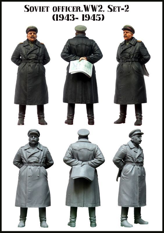 1:35 Soviet officer . WW2 . (1943 - 1945 ) Set-2