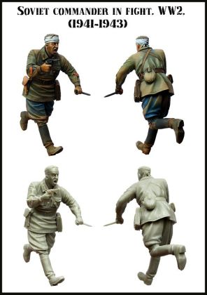 1:35 Soviet commander in fight . WW2 . (1941 - 1943) Set-2