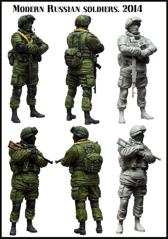 1:35 Modern Russian Soldiers 2014