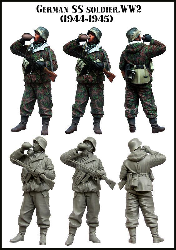 1:35 German SS Soldier, WW2 (1944-1945)