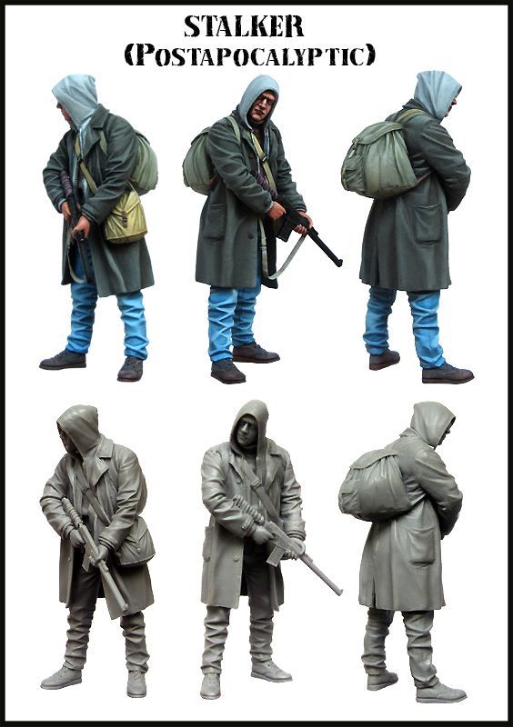 1:35 Stalker in Blue Hoodie (Post Apocalyptic) (1 figure)