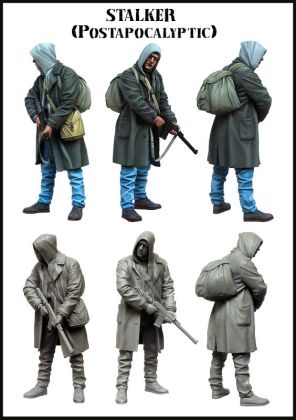 1:35 Stalker in Blue Hoodie (Post Apocalyptic) (1 figure)