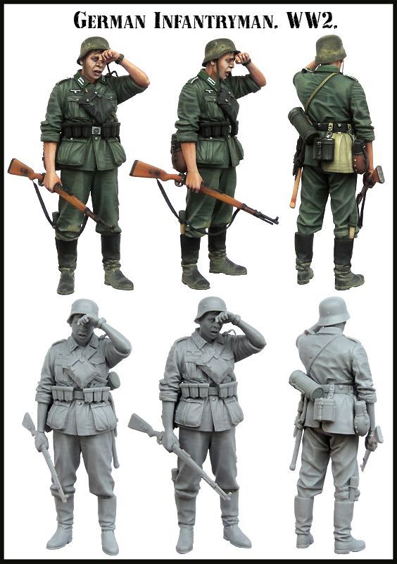 1:35 German Infantryman. WW2.