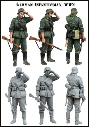 1:35 German Infantryman. WW2.
