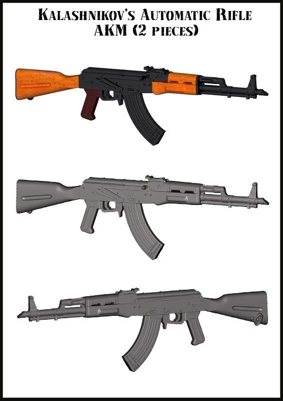 1:35 Kalashnikov's Automatic Rifle AKM (2 Pcs.)