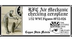 1:32 RFC Air Mechanic checking aeroplane